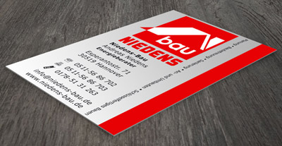 Niedens-Bau-Visitenkarte